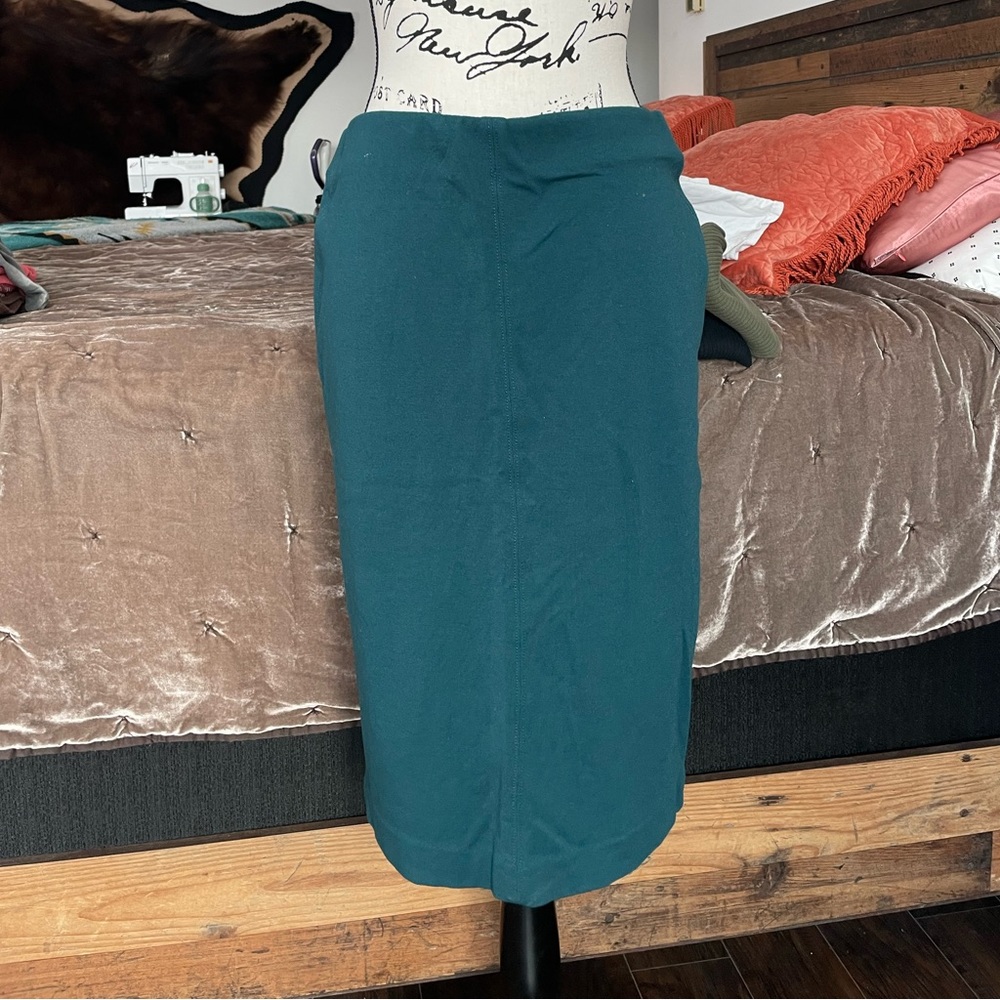 Teal Pencil Skirt